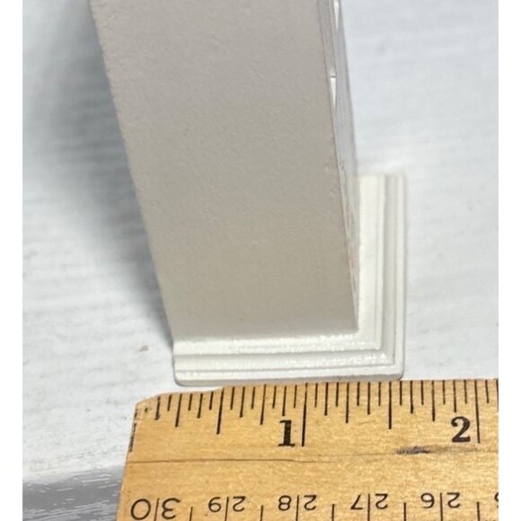 Hand-Painted Miniature Wooden Cabinet & Shelf Set With Floral Design Dollhouse - Picture 10 of 12